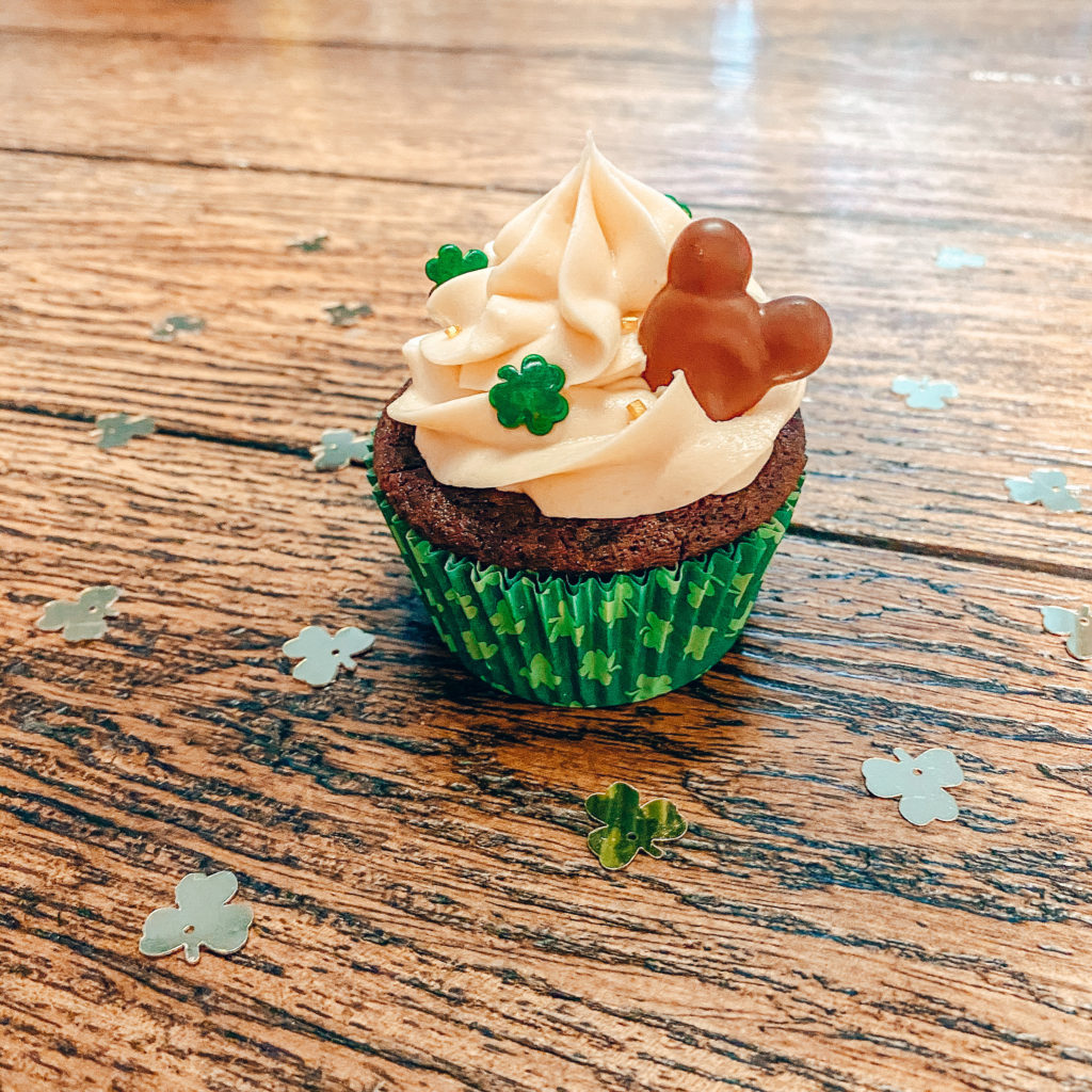St Patrick s Day Spiked Shamrock Cupcakes Drop Of Disney