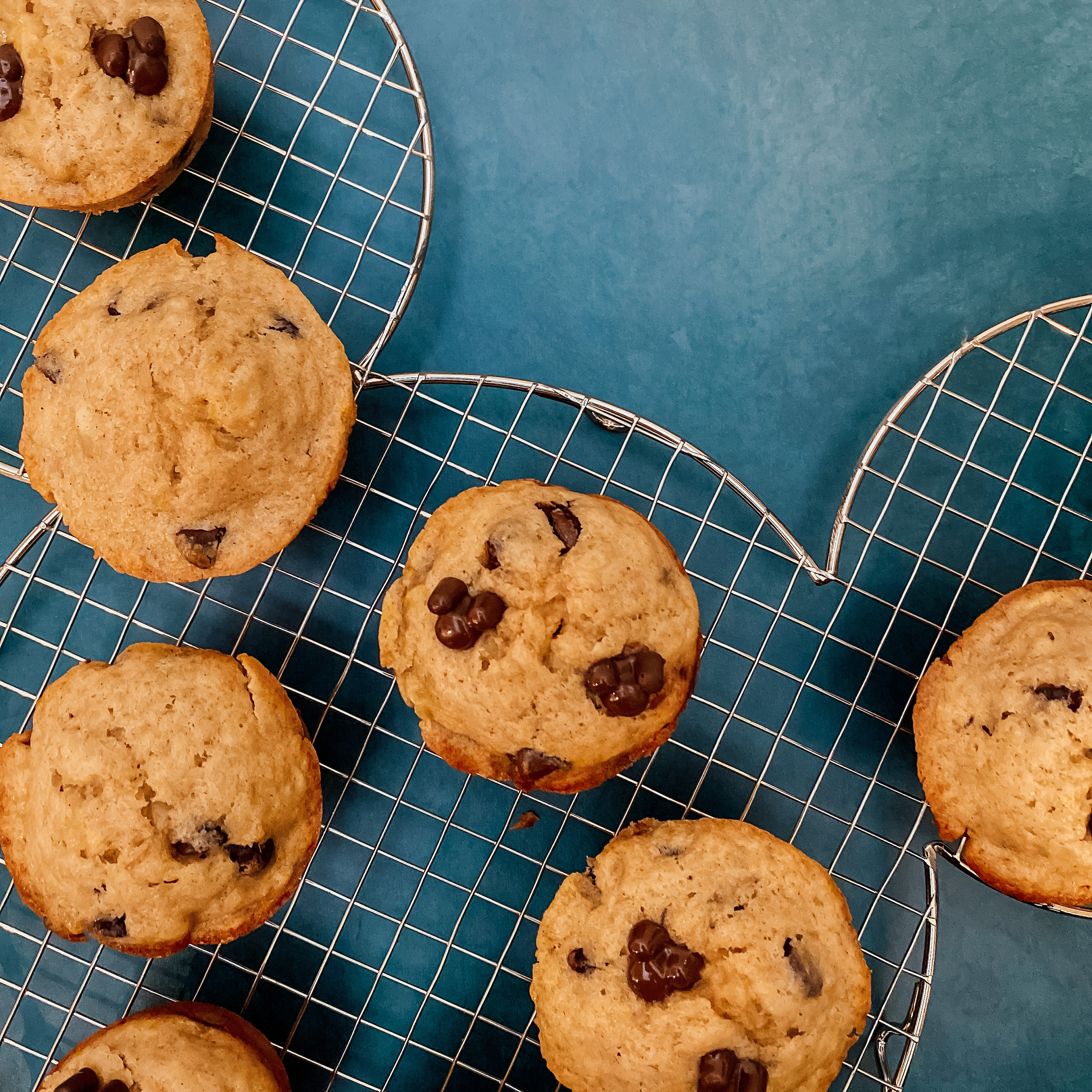 Hidden Mickey Banana Muffins on a Mickey shaped wire cooling rack